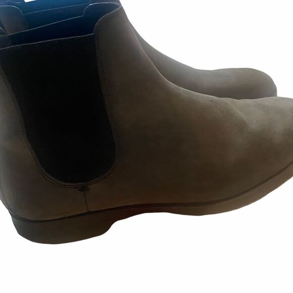 Cole Haan Mens Warner Gray Leather Chelsea Boots Shoes Size 11M - Picture 1 of 14